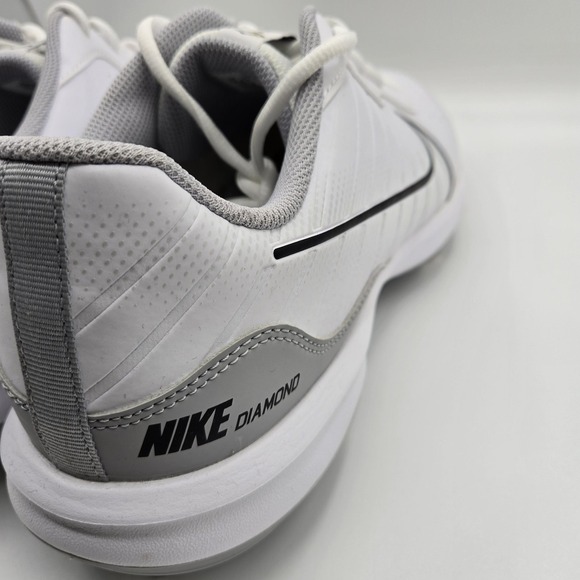 Nike Alpha Huarache Varsity‎ 4 Low Cleats Mens 13 White Wolf Grey Metal Baseball main image 15